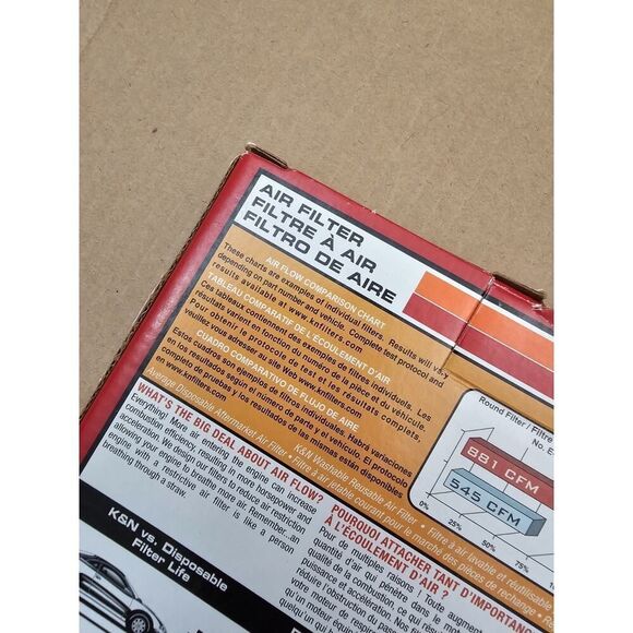 2 K&N Engine Air filter 1997-2003 MERCEDES BENZ CLK430, CLK55, E55, C43, 33-2183 - Picture 7 of 16